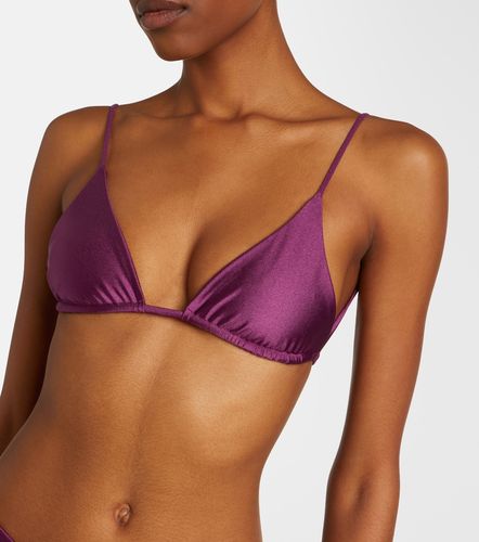 Via metallic-effect bikini top - Jade Swim - Modalova