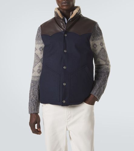 Weste aus Wolle mit Shearling - Brunello Cucinelli - Modalova