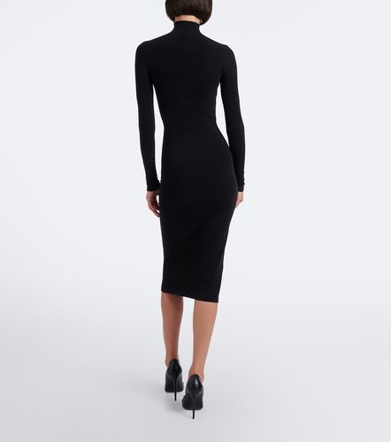 Vestido midi de jersey con cuello alto - Gucci - Modalova