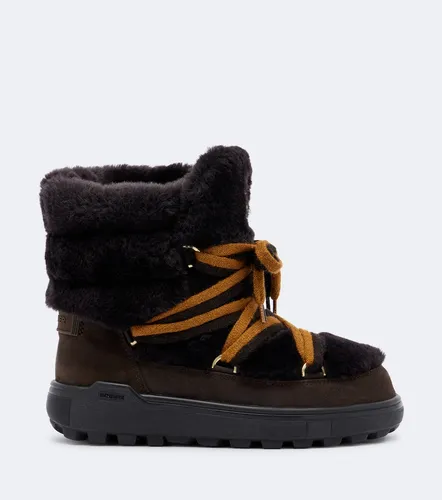 Chamonix shearling and suede snow boots - Bogner - Modalova
