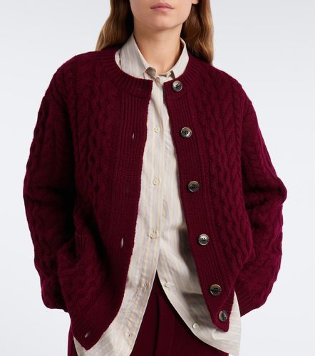 Cardigan in cashmere a trecce - Lisa Yang - Modalova