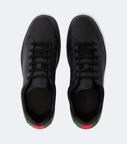 Ace Web Stripe leather sneakers - Gucci - Modalova