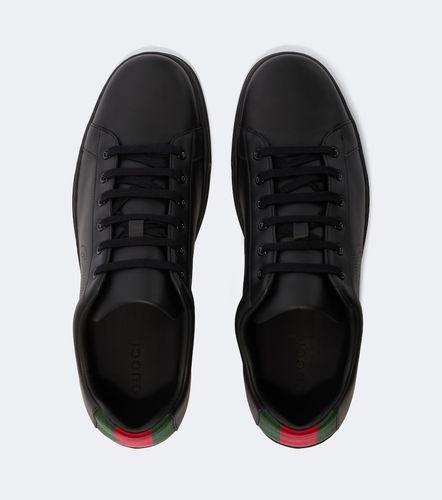 Sneakers Ace Web Stripe in pelle - Gucci - Modalova