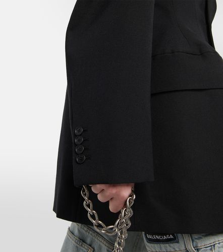 Hourglass double-breasted wool blazer - Balenciaga - Modalova
