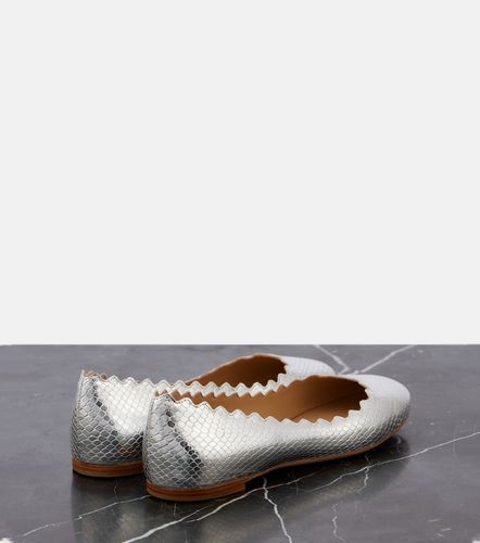 Lauren croc-effect leather ballet flats - Chloe - Modalova