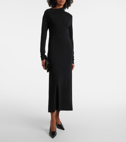 Vestido largo de jersey drapeado - Toteme - Modalova