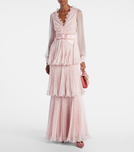 Robe Plus De Pois aus Seidenchiffon - Valentino Garavani - Modalova