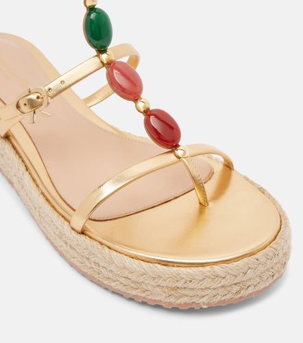 Shanti leather espadrille sandals - Gianvito Rossi - Modalova