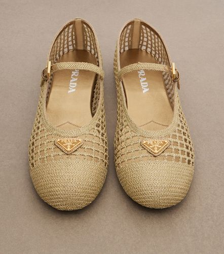 Bailarinas Mary Jane de croché - Prada - Modalova