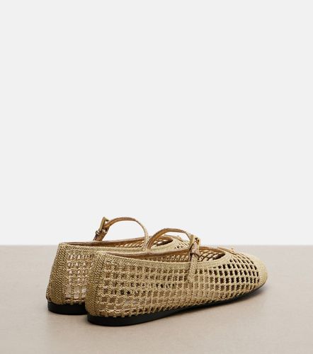 Mary-Jane-Ballerinas aus Häkelstrick - Prada - Modalova