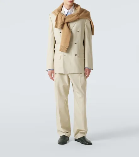 Wool and cotton gabardine suit pants - Bottega Veneta - Modalova