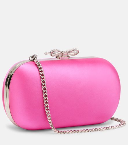 Self-Portrait Clutch Bow in raso - Self-Portrait - Modalova