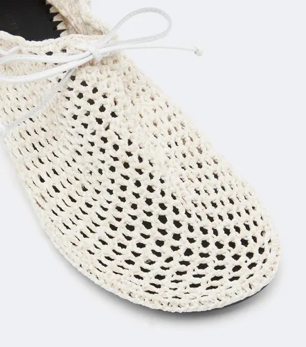 Mandala crochet leather-trimmed flats - Christen - Modalova