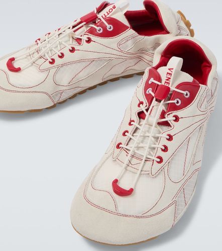 Orbit Flash suede-trimmed sneakers - Bottega Veneta - Modalova