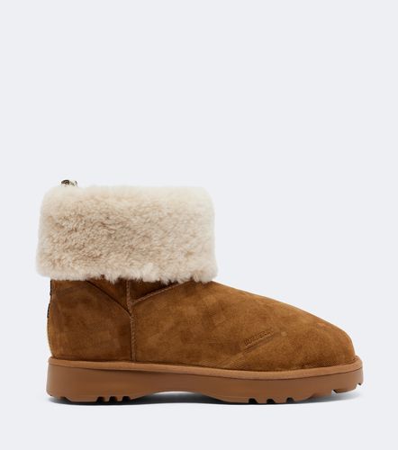 Shearling-lined suede ankle boots - Burberry - Modalova