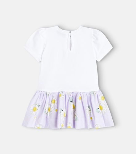 Bebé - Vestido en mezcla de algodón estampado - Monnalisa - Modalova