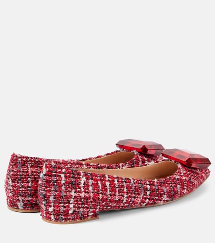 Bailarinas de bouclé adornadas - Gianvito Rossi - Modalova