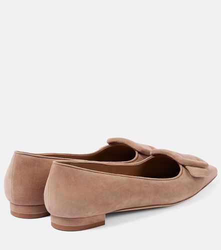 Maysalepumpflat suede ballet flats - Manolo Blahnik - Modalova