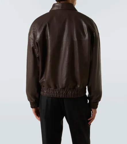 Saint Laurent Leather bomber jacket - Saint Laurent - Modalova
