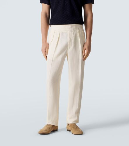 Rubinacci Linen tapered pants - Rubinacci - Modalova