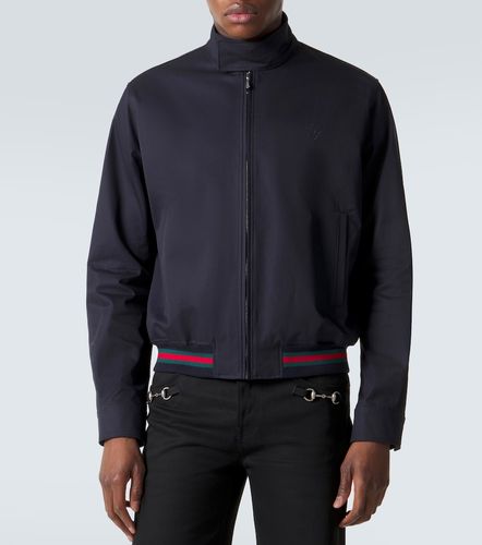 Web Stripe cotton twill jacket - Gucci - Modalova