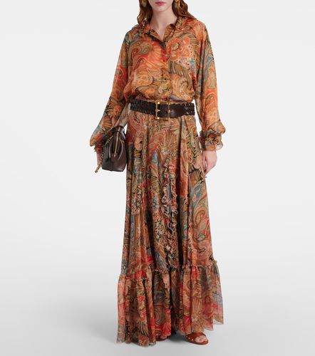 Etro Falda larga de seda estampada - Etro - Modalova