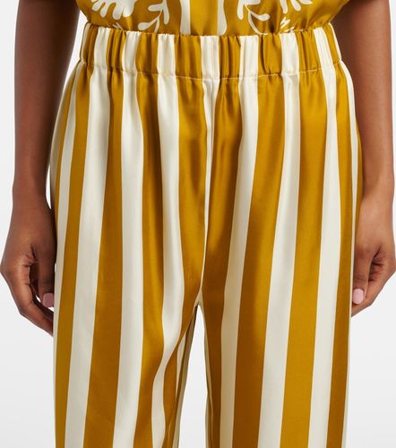 Pantaloni Pacha in twill di seta a righe - Eres - Modalova