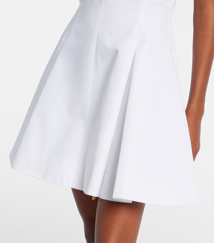 Ruched cotton poplin minidress - Balmain - Modalova