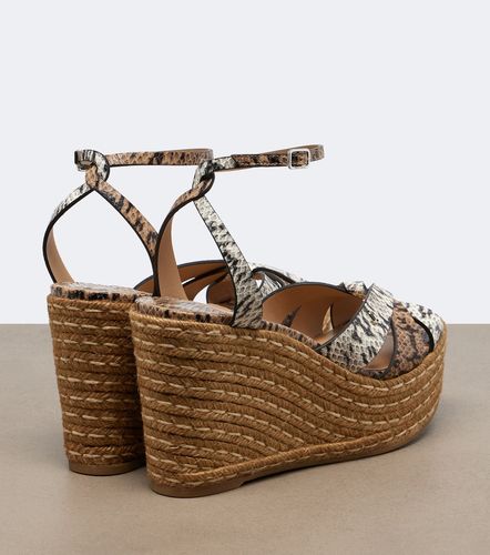 Korra snake-print leather espadrilles - Jimmy Choo - Modalova
