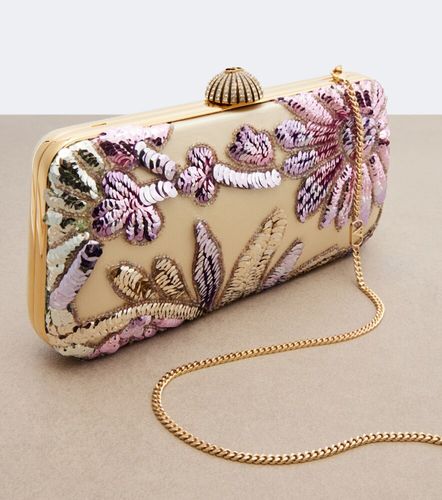 Carry Secrets sequined satin clutch - Valentino Garavani - Modalova