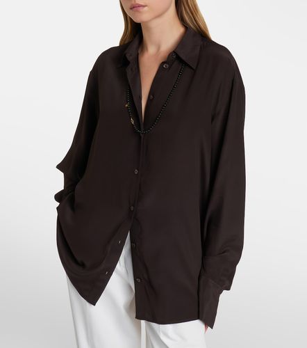 Camisa oversized de crepé de seda - Toteme - Modalova
