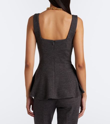 Peplum wool jersey top - Ralph Lauren Collection - Modalova