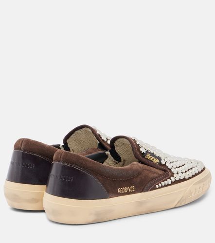 Slip-on VCE in suede con borchie - Golden Goose - Modalova