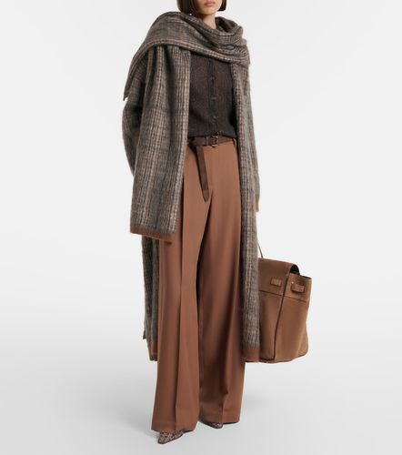 Monili pleated wool-blend wide-leg pants - Brunello Cucinelli - Modalova