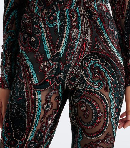 Patch-applique paisley flared pants - Etro - Modalova