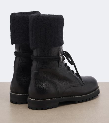 Fendi Botas de piel con lana - Fendi - Modalova