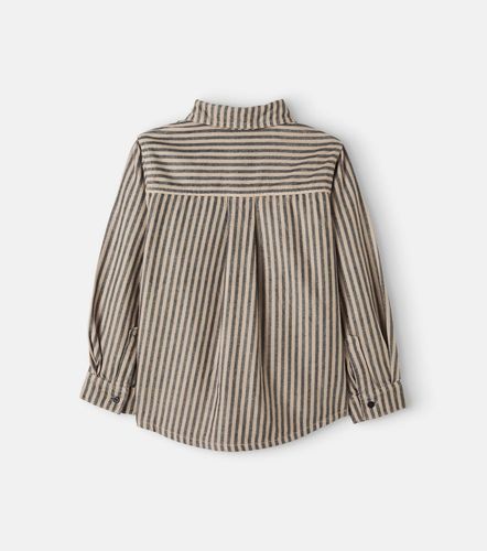 Camisa Turin de franela de algodón a rayas - Cozmo - Modalova