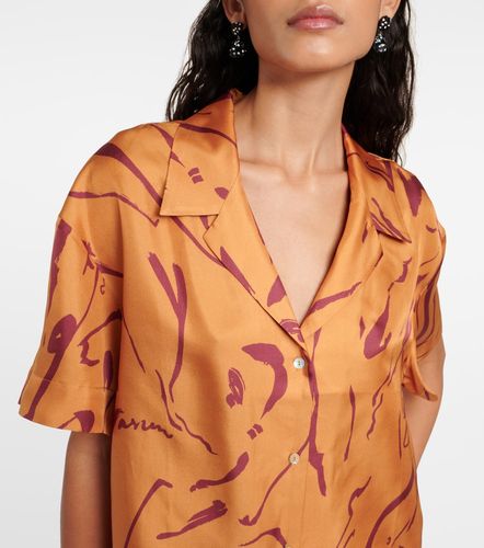 Camisa Prague de sarga de seda estampada - Asceno - Modalova