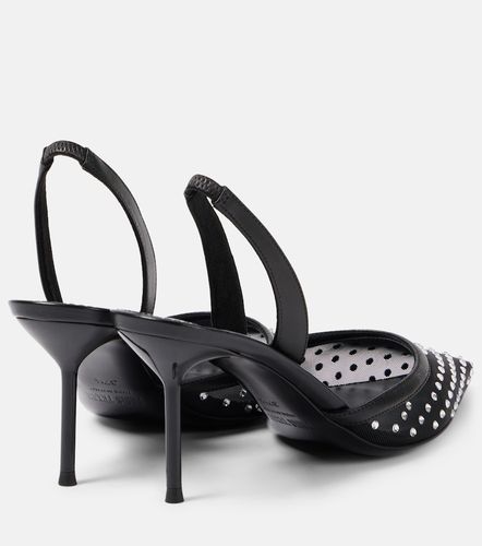 Lidia 70 embellished mesh slingback pumps - Paris Texas - Modalova