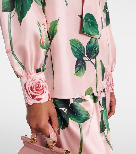 Dolce&Gabbana Bluse aus Seidensatin - Dolce&Gabbana - Modalova