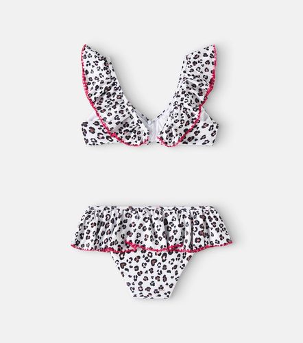Bikini estampado de leopardo con volantes - Monnalisa - Modalova