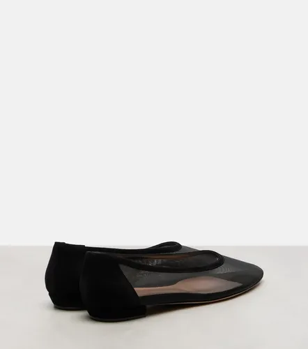 Sheer organza ballet flats - Gianvito Rossi - Modalova