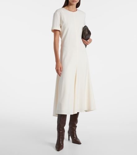 Vestido midi en mezcla de lana - Brunello Cucinelli - Modalova