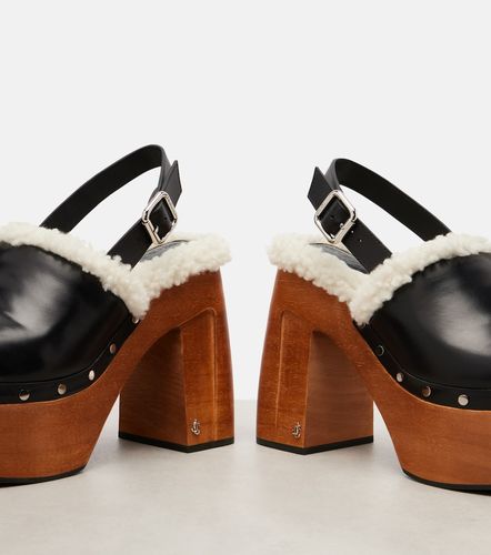 Alida 135 leather platform clogs - Jimmy Choo - Modalova