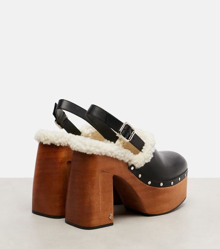 Zuecos con plataforma Alida 135 de piel - Jimmy Choo - Modalova