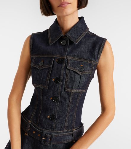 Belted denim minidress - Self-Portrait - Modalova