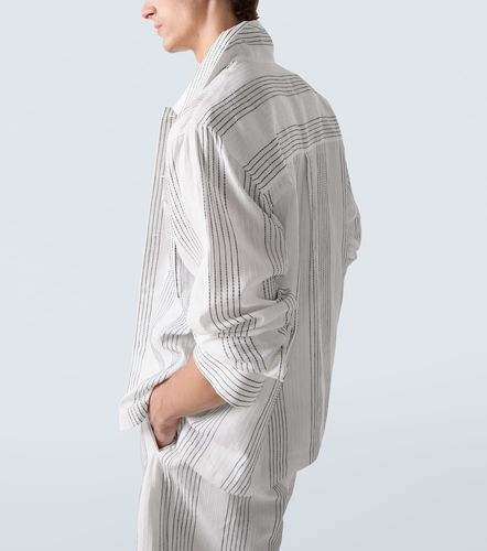 Sobrecamisa Textured de algodón a rayas - Commas - Modalova