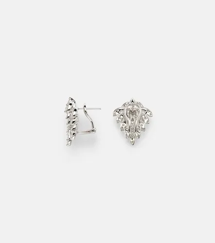 Snowflake 18kt white gold earrings with diamonds - Anita Ko - Modalova