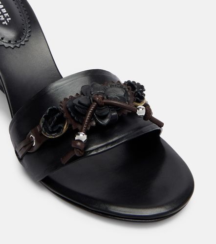 Mules Anee in pelle con zeppa - Isabel Marant - Modalova