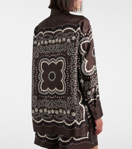 Camisa Alfie de sarga de seda estampada - Nili Lotan - Modalova